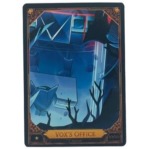 Hazbin Hotel Vox’s Office Trading Card 1st Edition #50/60 Rare